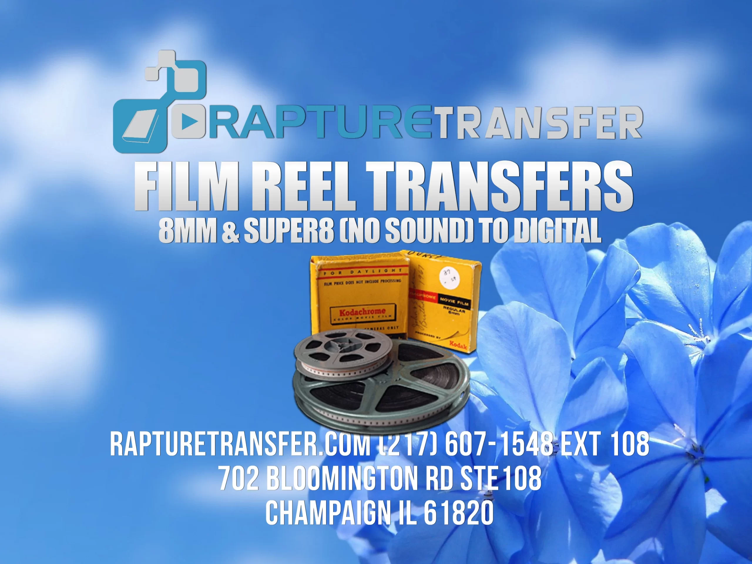 New Regular 8mm Movie Film Plastic 7 Inch Reel 400 ft (Movie Film